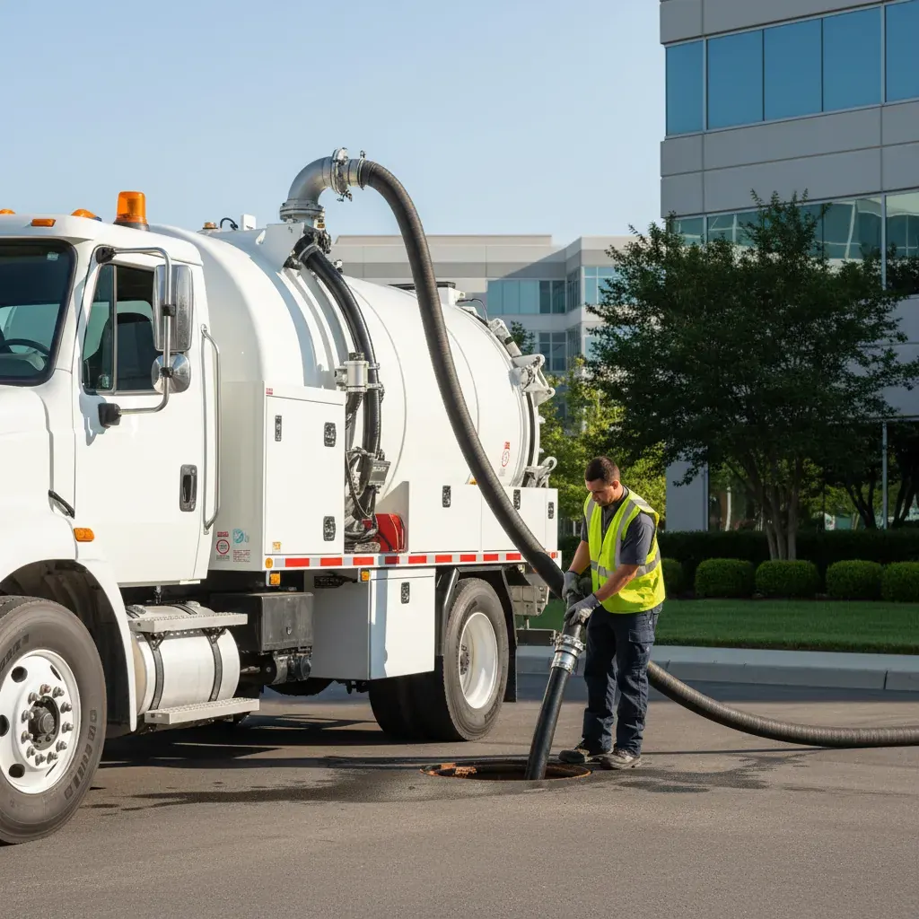 Commercial septic service