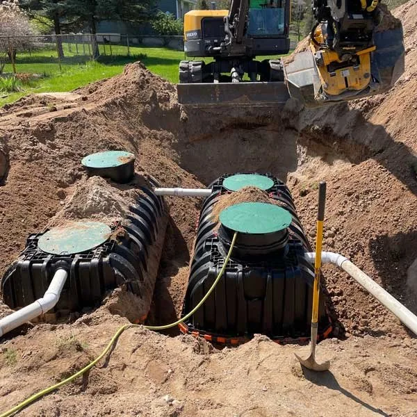 Septic tank installation